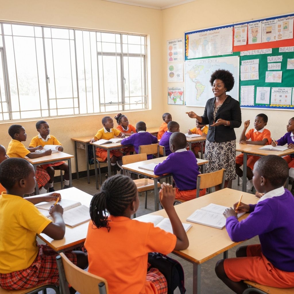 Modern Kenyan classroom